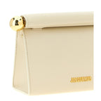 White Lamb Leather Clutch Bag