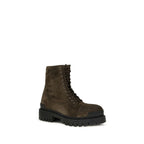 Bicolor Calf Leather Bos Taurus Lace-Up Boots