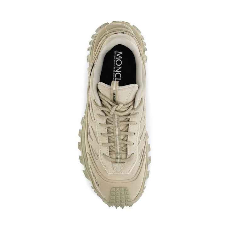 Beige Calf Leather Bos Taurus Athletic Sneakers