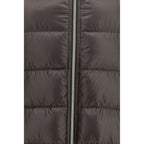 Gray Polyester Full-Length Jacket
