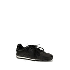 Black Calf Leather Bos Taurus Athletic Sneakers