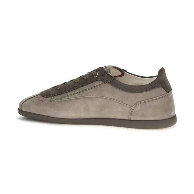 Gray Calf Leather Bos Taurus Sneakers