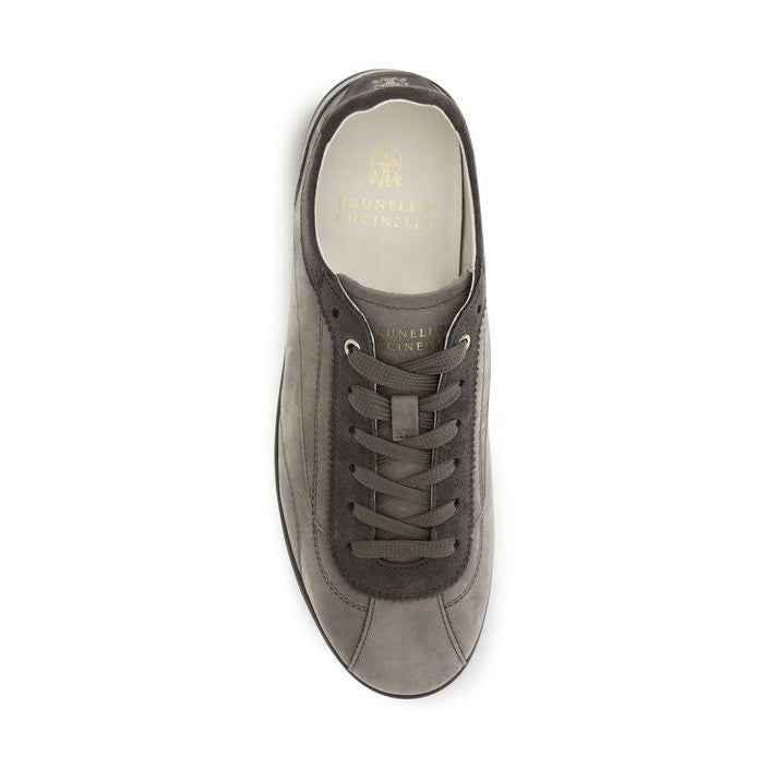 Gray Calf Leather Bos Taurus Sneakers