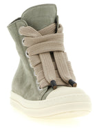 Bicolor Calfskin High Top Sneakers