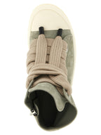 Bicolor Calfskin High Top Sneakers