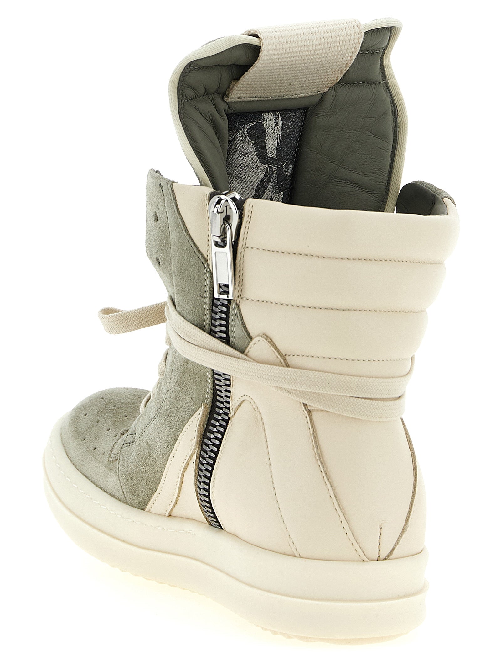 Bicolor Calfskin Athletic Sneakers