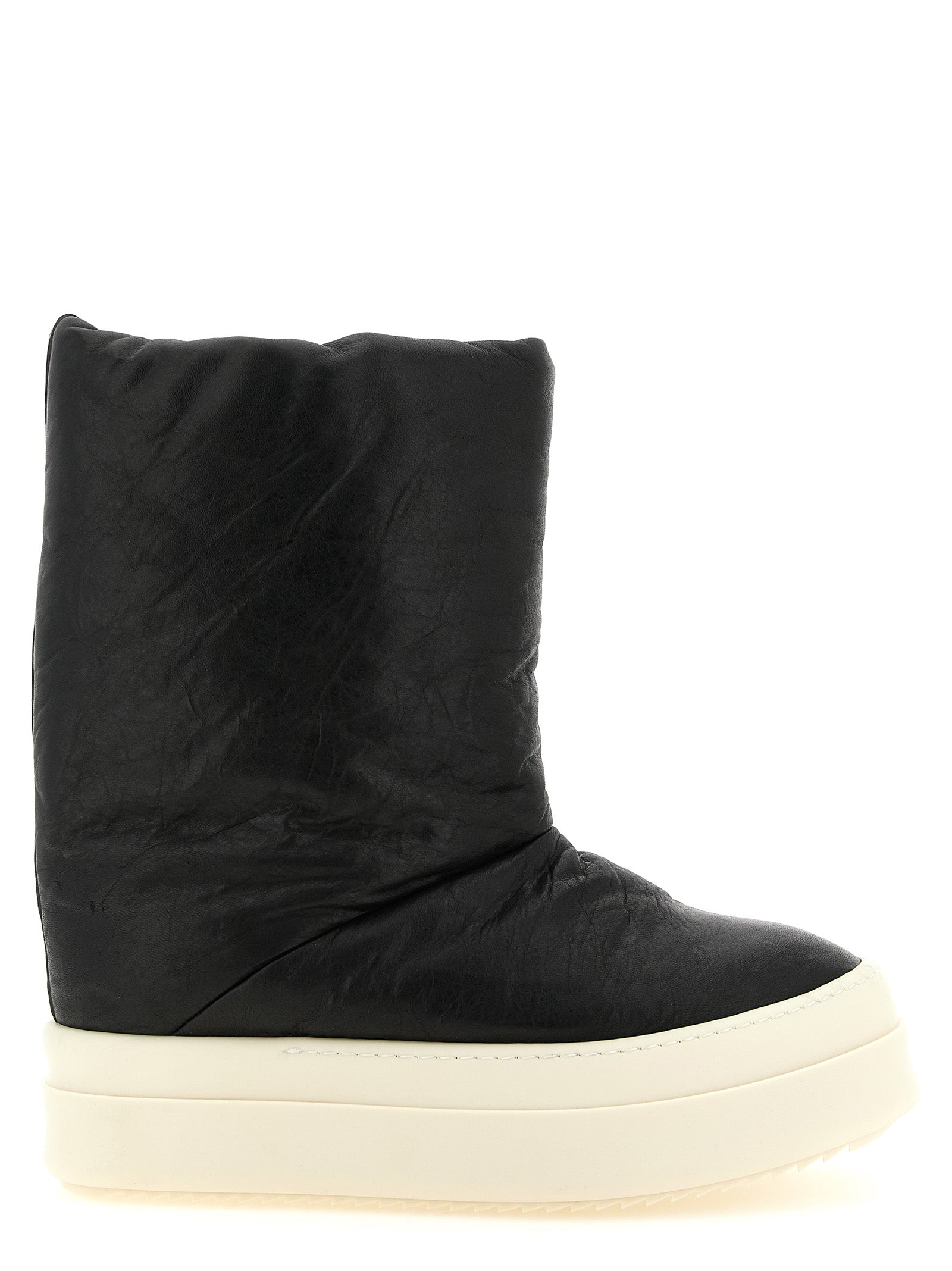 Bicolor Lamb Leather Boots