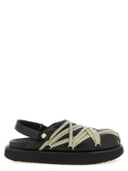 Black Ramie Mules