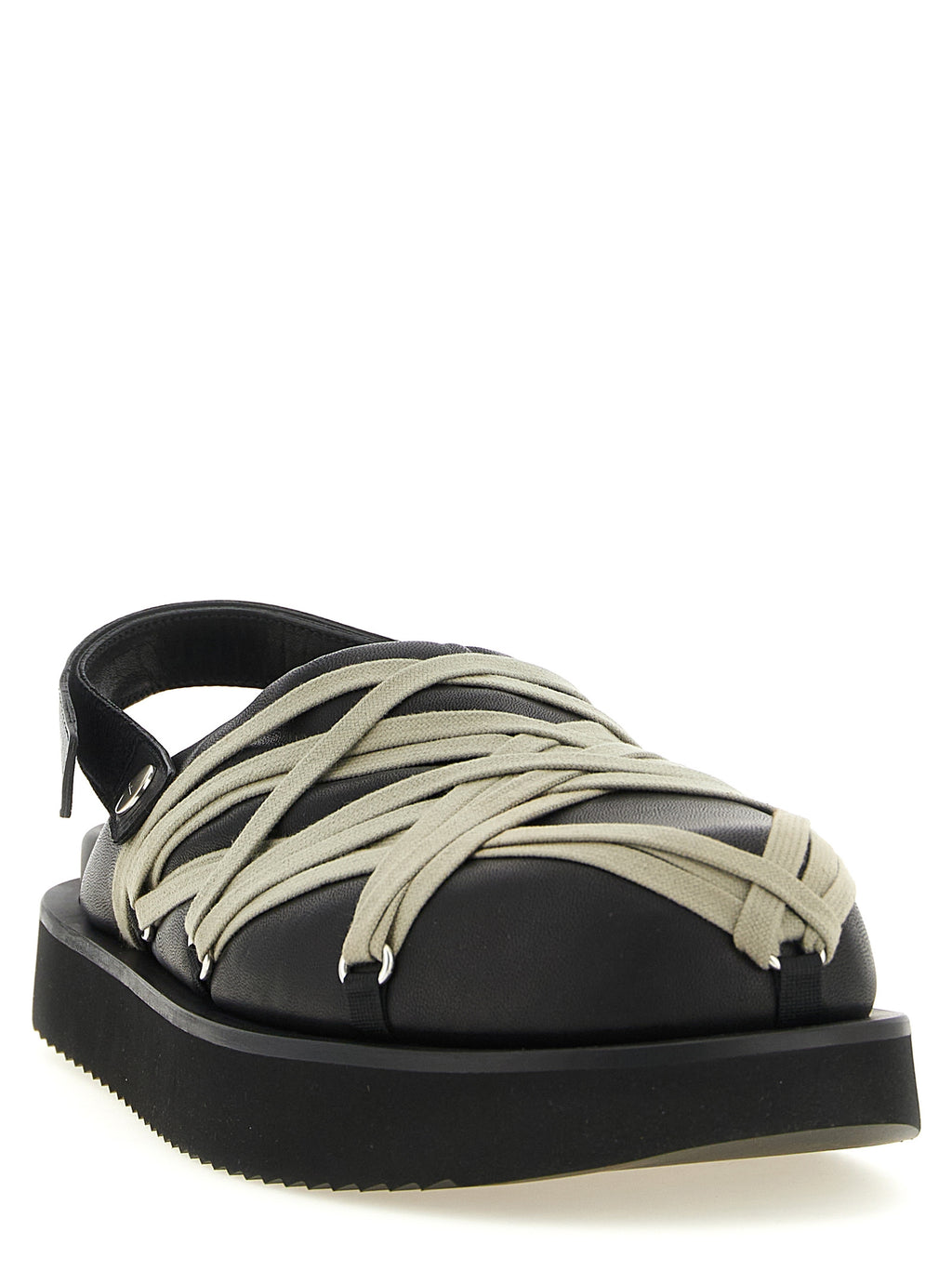 Black Ramie Mules