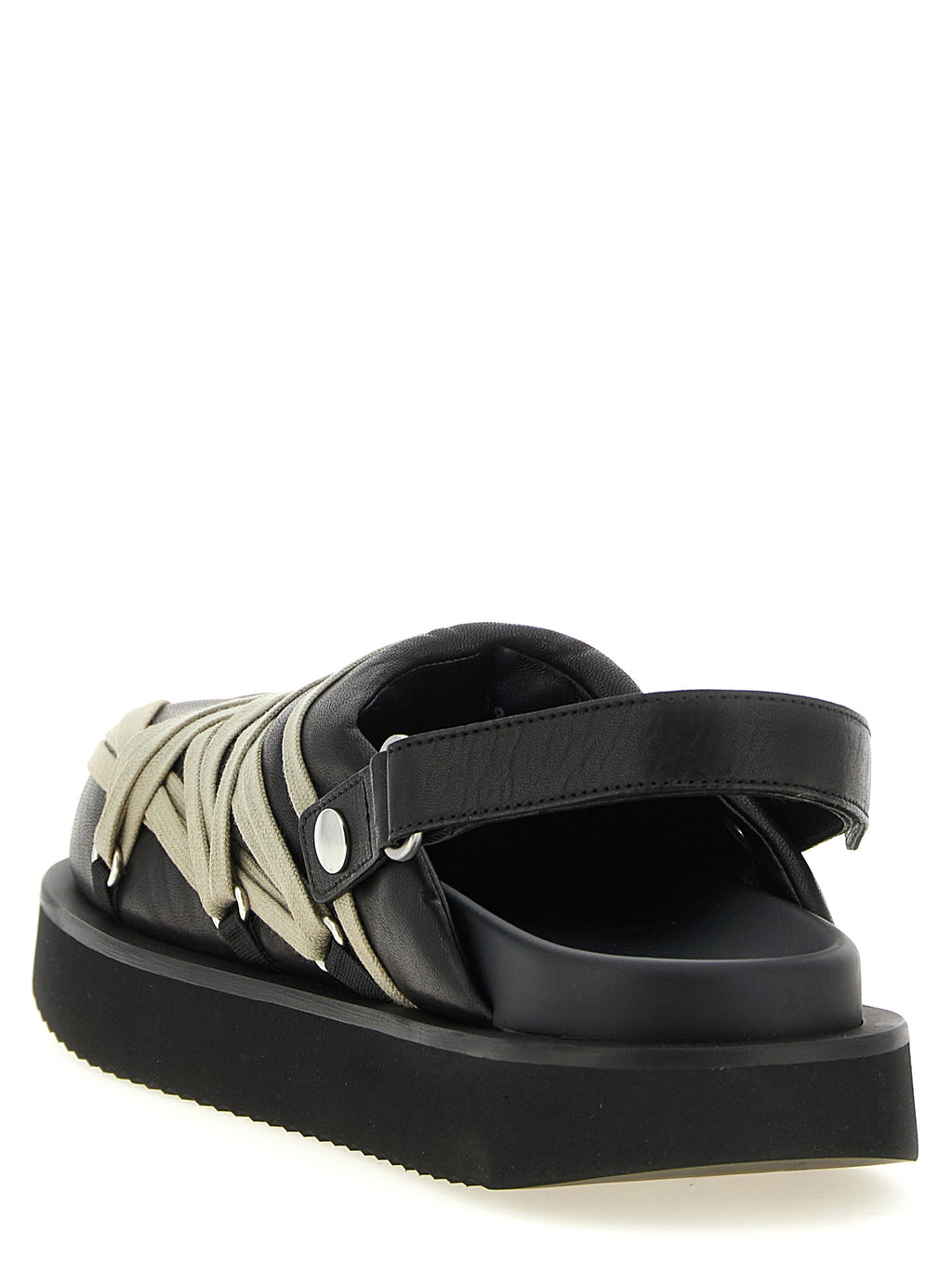 Black Ramie Mules