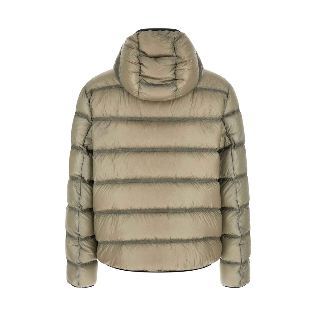Beige Polyamide Full-Length Jacket