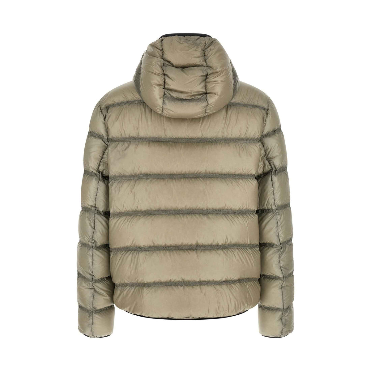 Beige Polyamide Full-Length Jacket