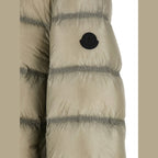 Beige Polyamide Full-Length Jacket