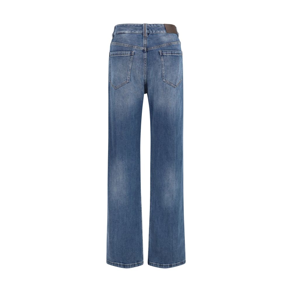 Blue Cotton Relaxed Fit Jeans