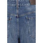 Blue Cotton Relaxed Fit Jeans