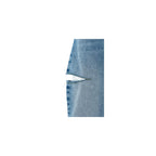 Blue Cotton Straight-Leg Jeans