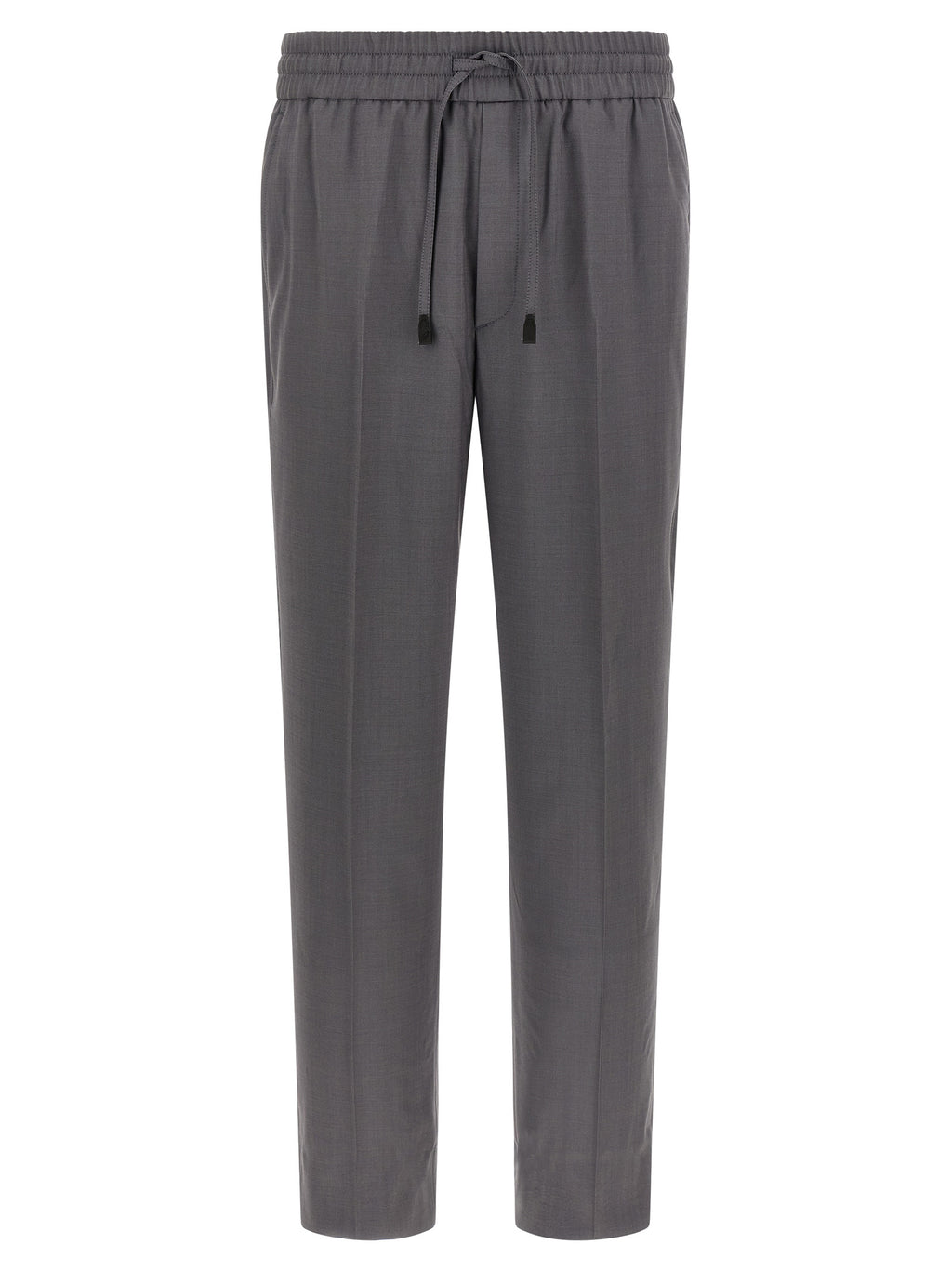 Gray Wool Casual Pants