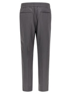 Gray Wool Casual Pants