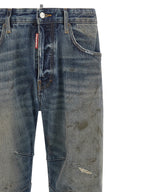 Blue Cotton Relaxed Fit Jeans
