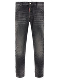 Gray Cotton Skinny Jeans