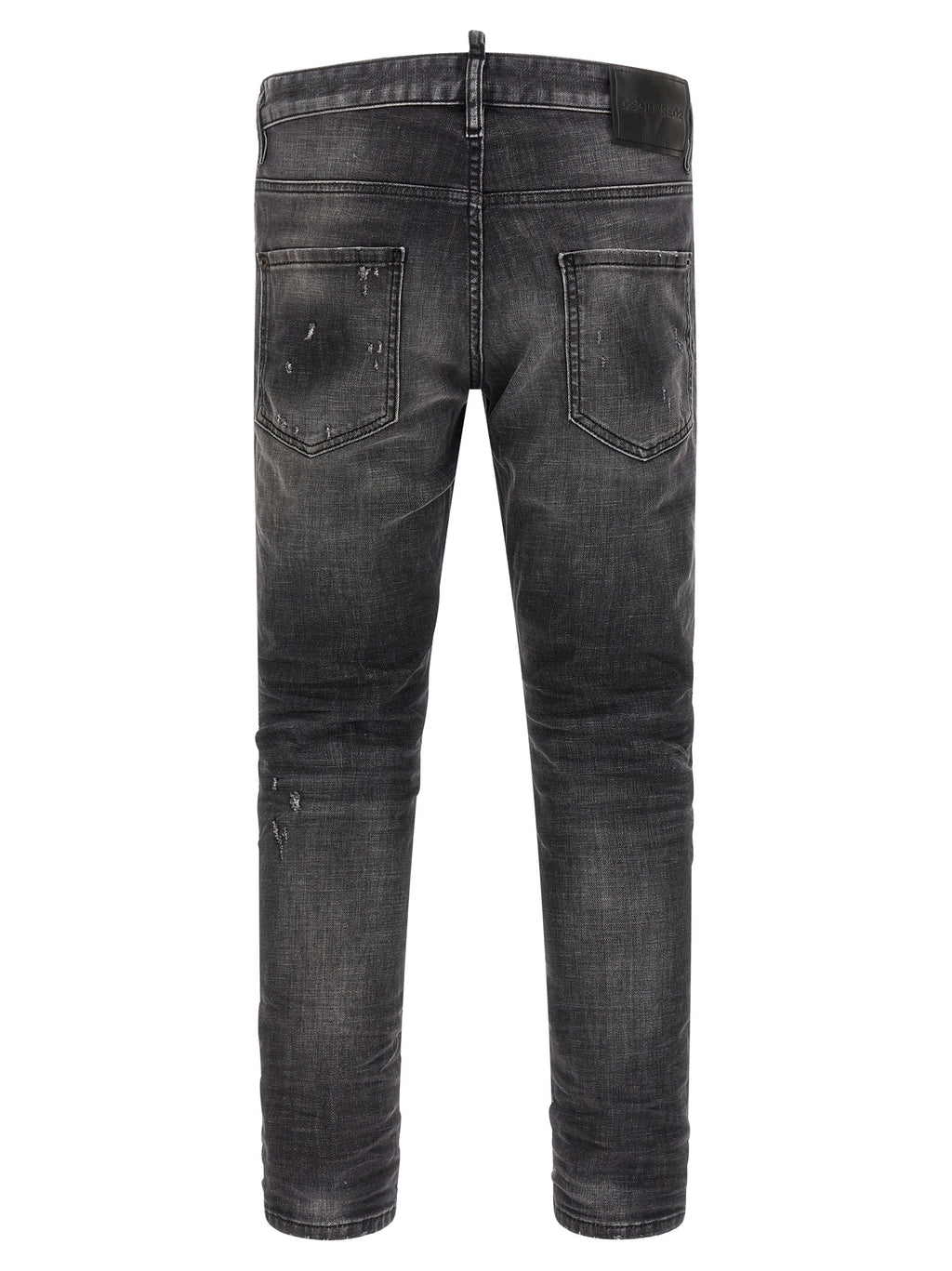 Gray Cotton Skinny Jeans