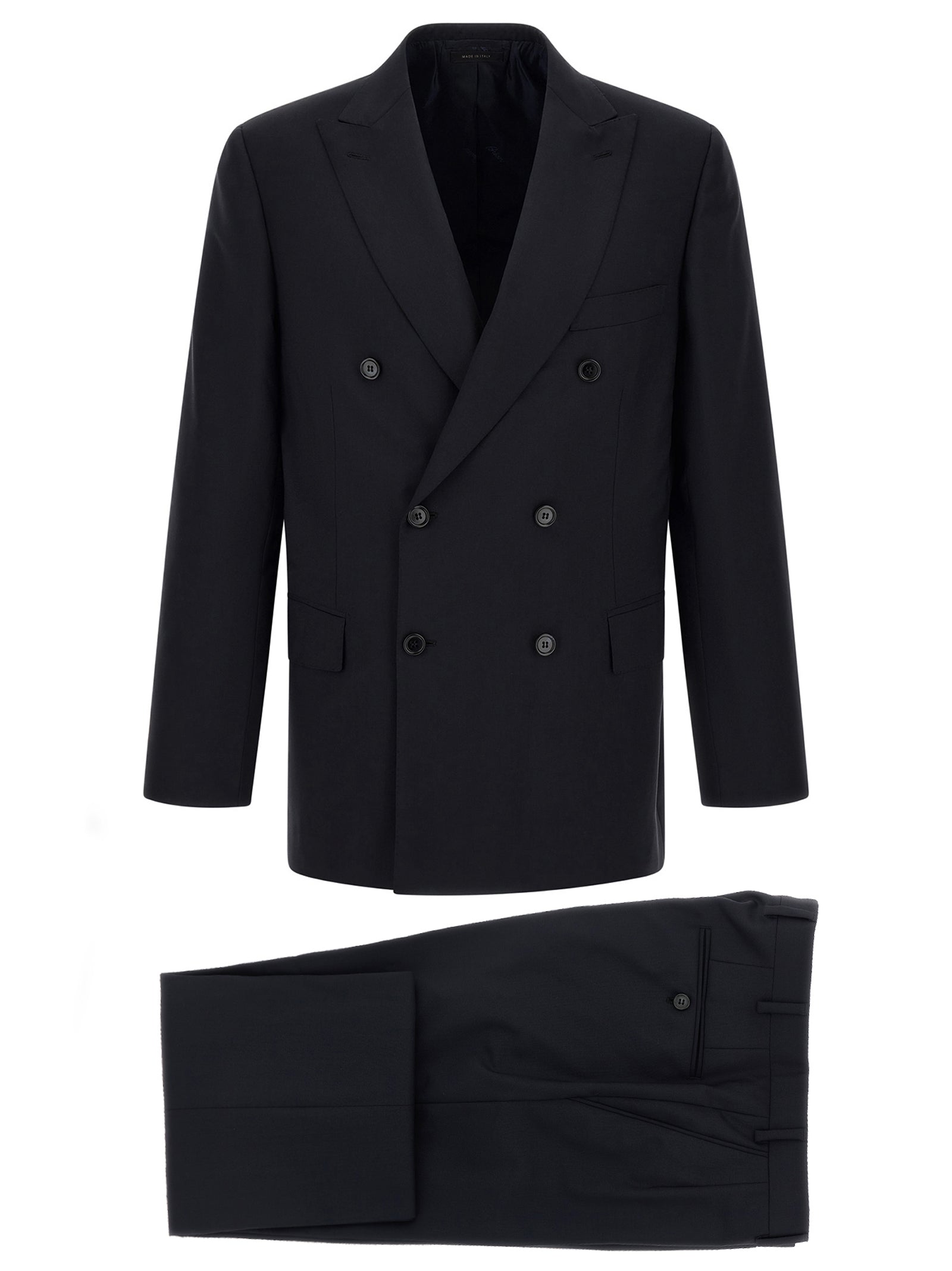 Blue Wool Two-Piece Suit