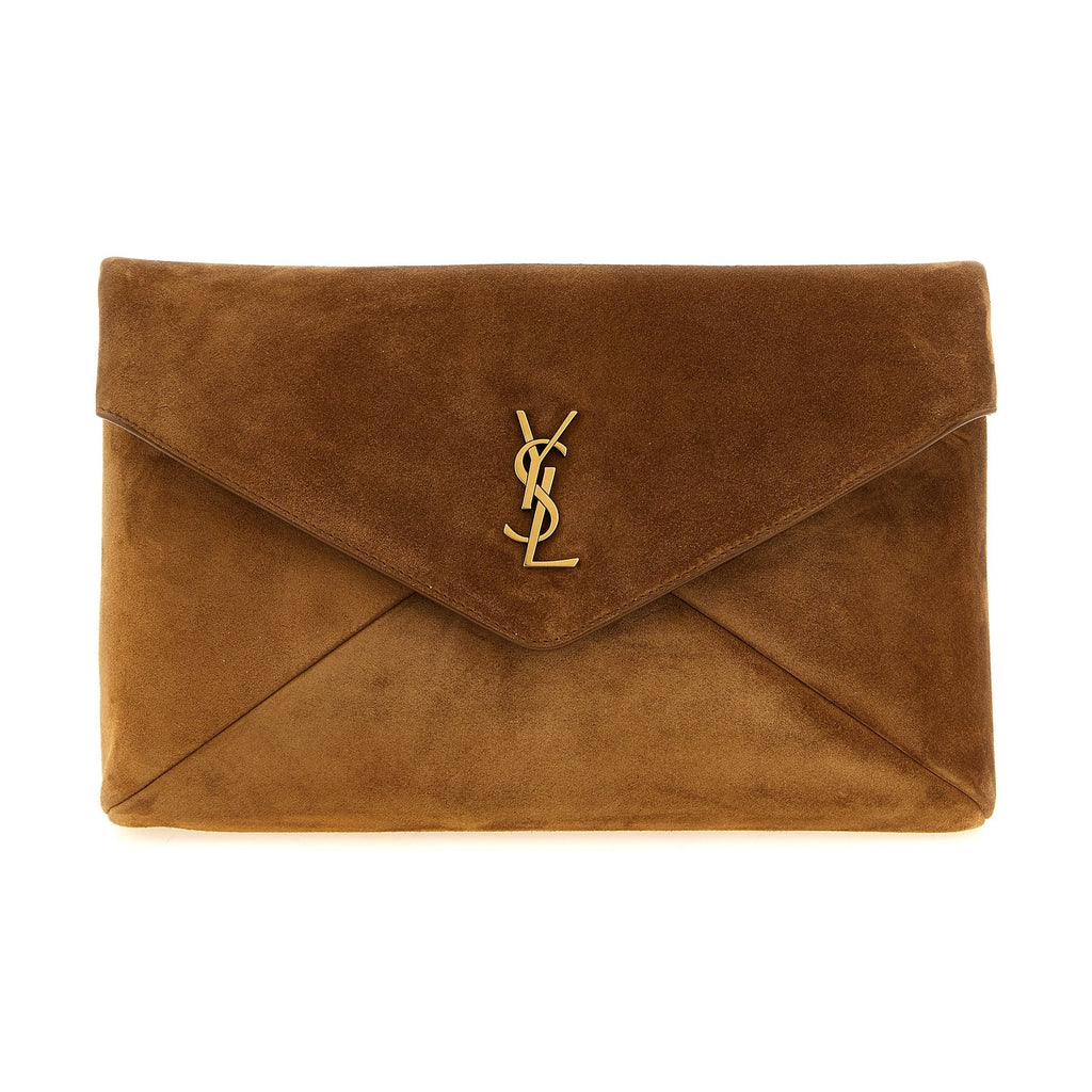Brown Calfskin Clutch Bag