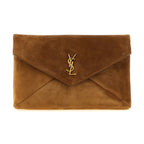 Brown Calfskin Clutch Bag