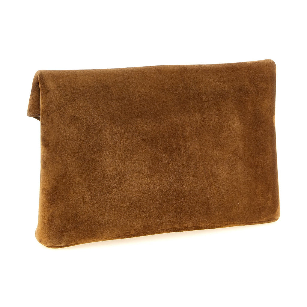 Brown Calfskin Clutch Bag