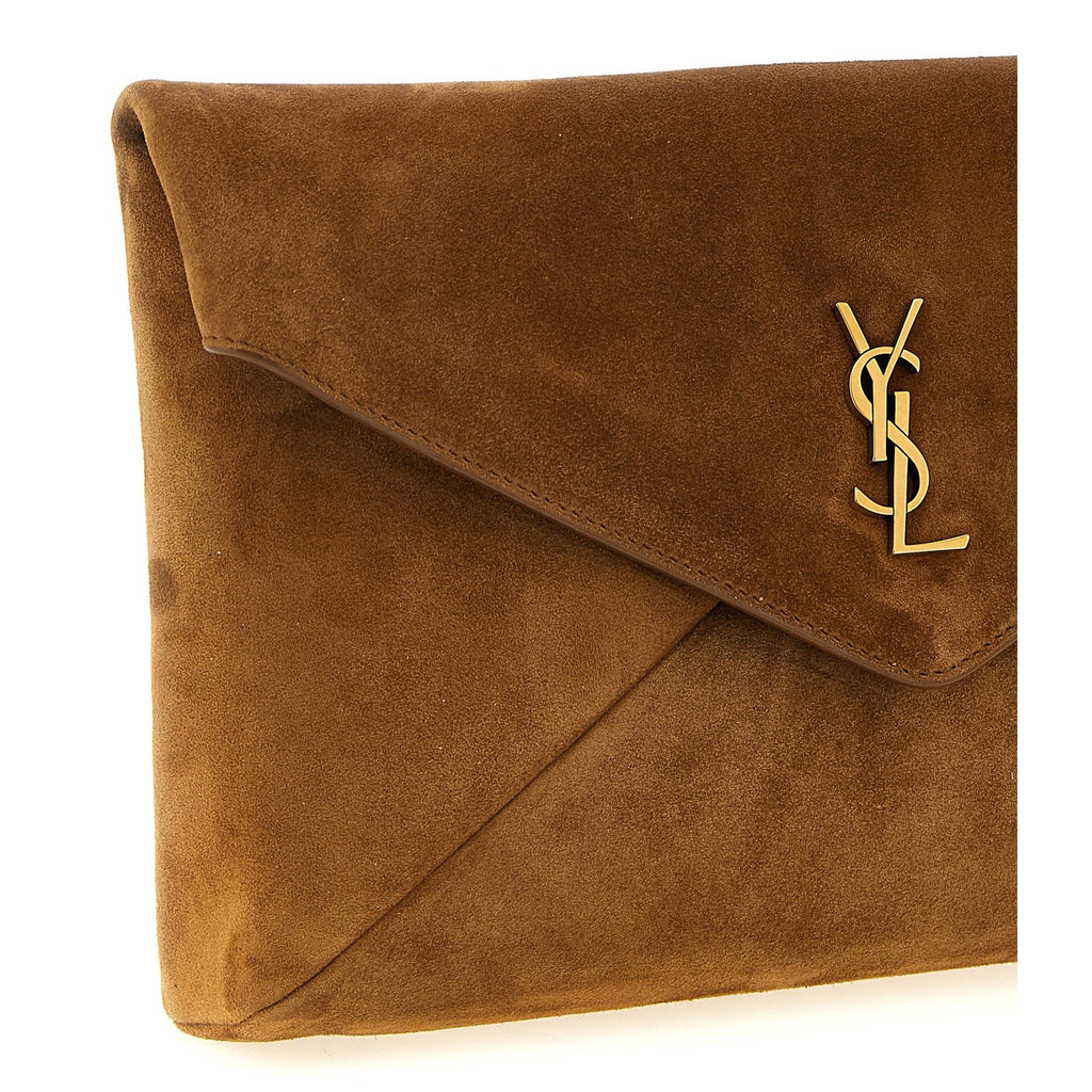 Brown Calfskin Clutch Bag