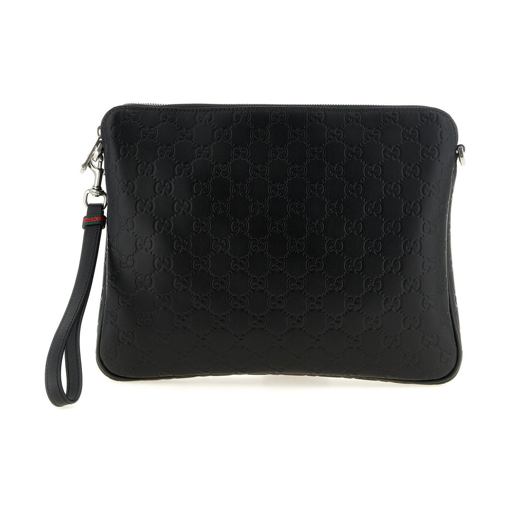 Black Calfskin Crossbody Bag