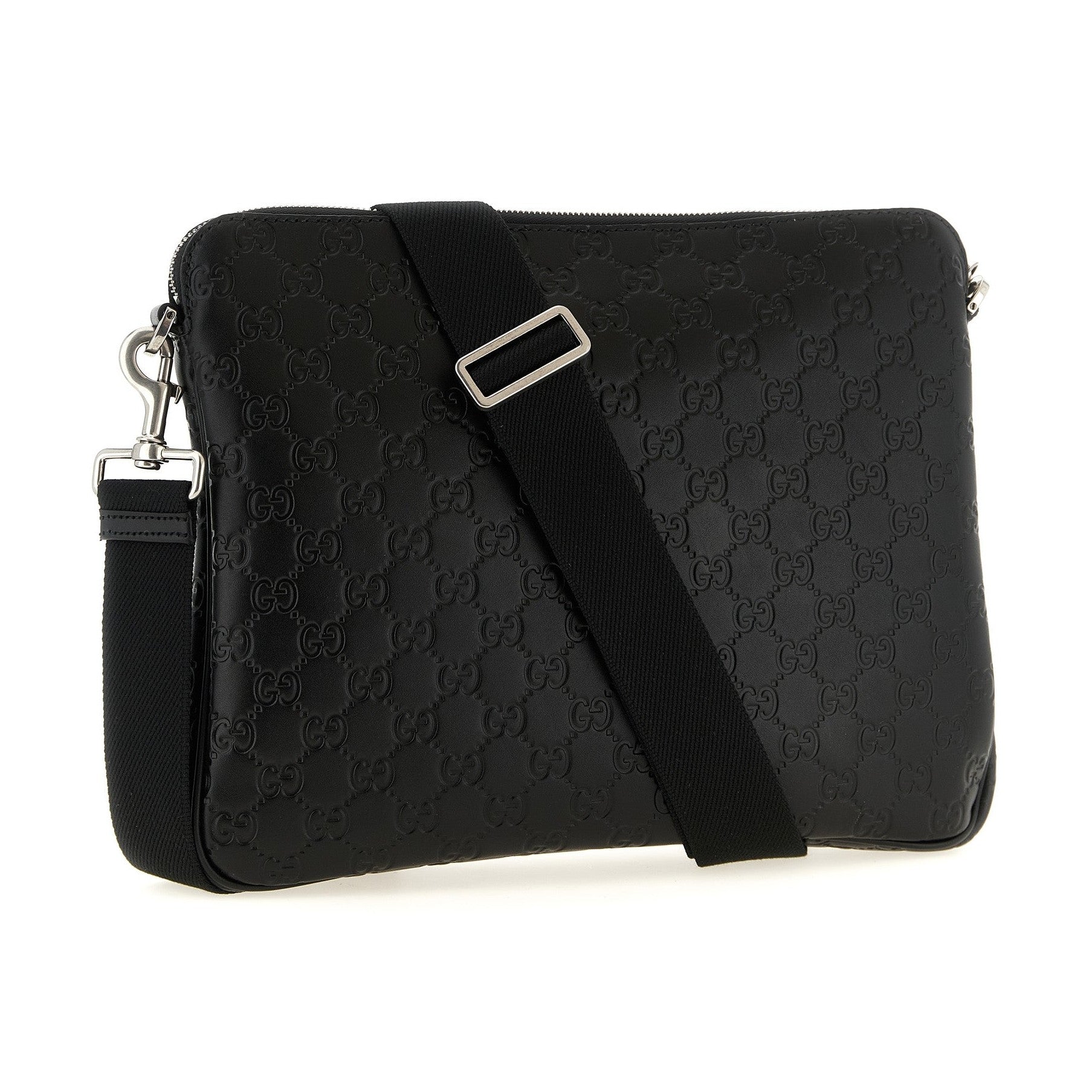Black Calfskin Crossbody Bag