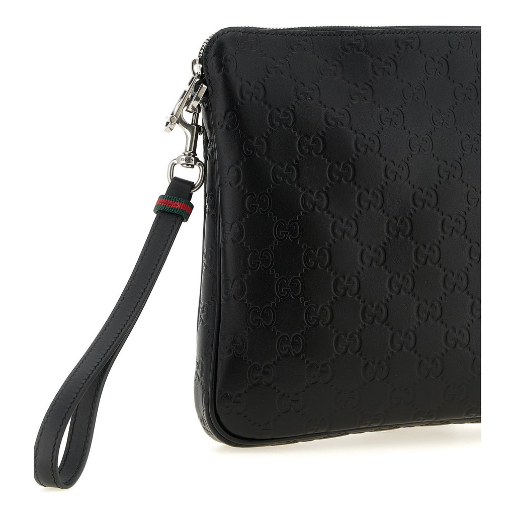 Black Calfskin Crossbody Bag