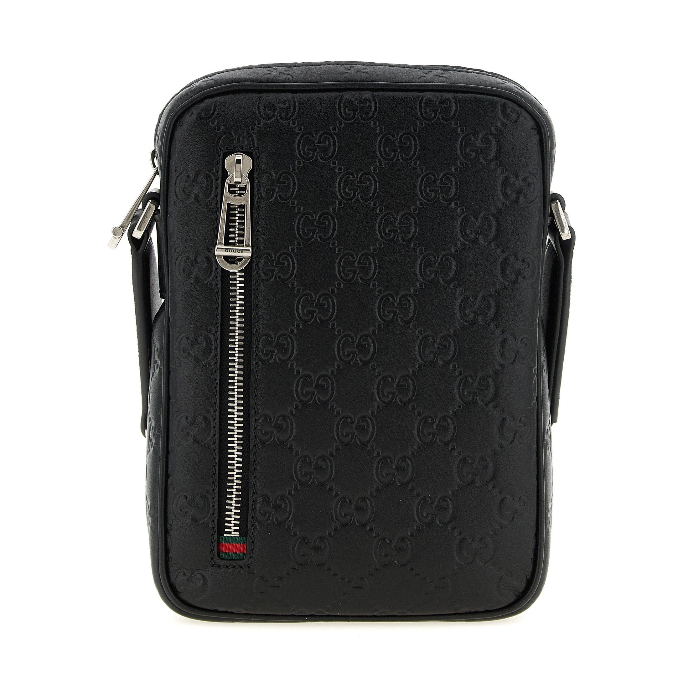 Black Calfskin Crossbody Bag