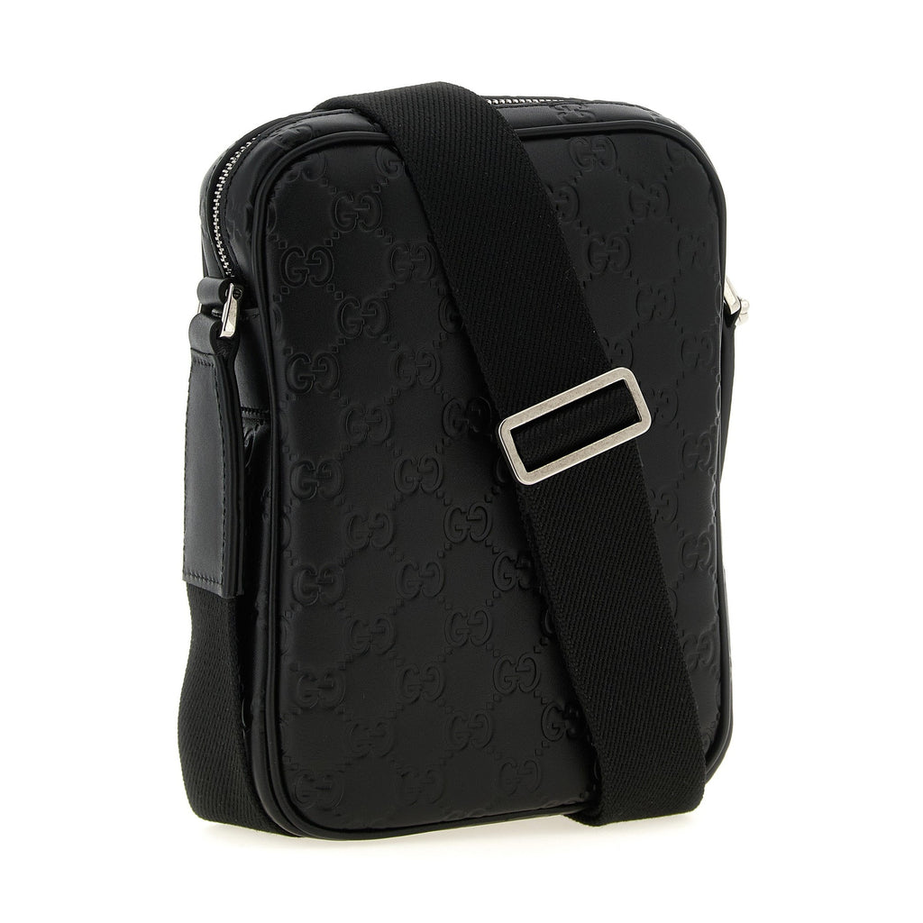 Black Calfskin Crossbody Bag