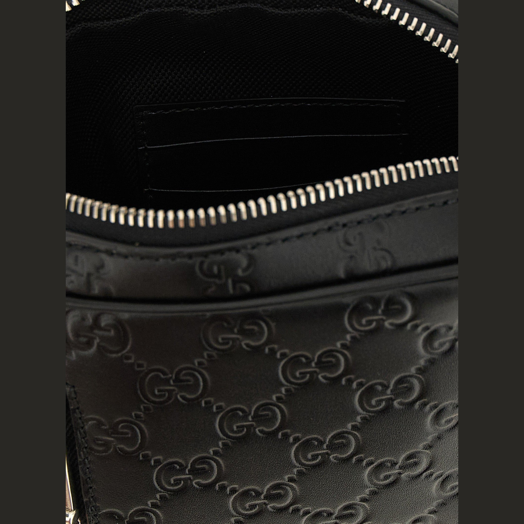 Black Calfskin Crossbody Bag