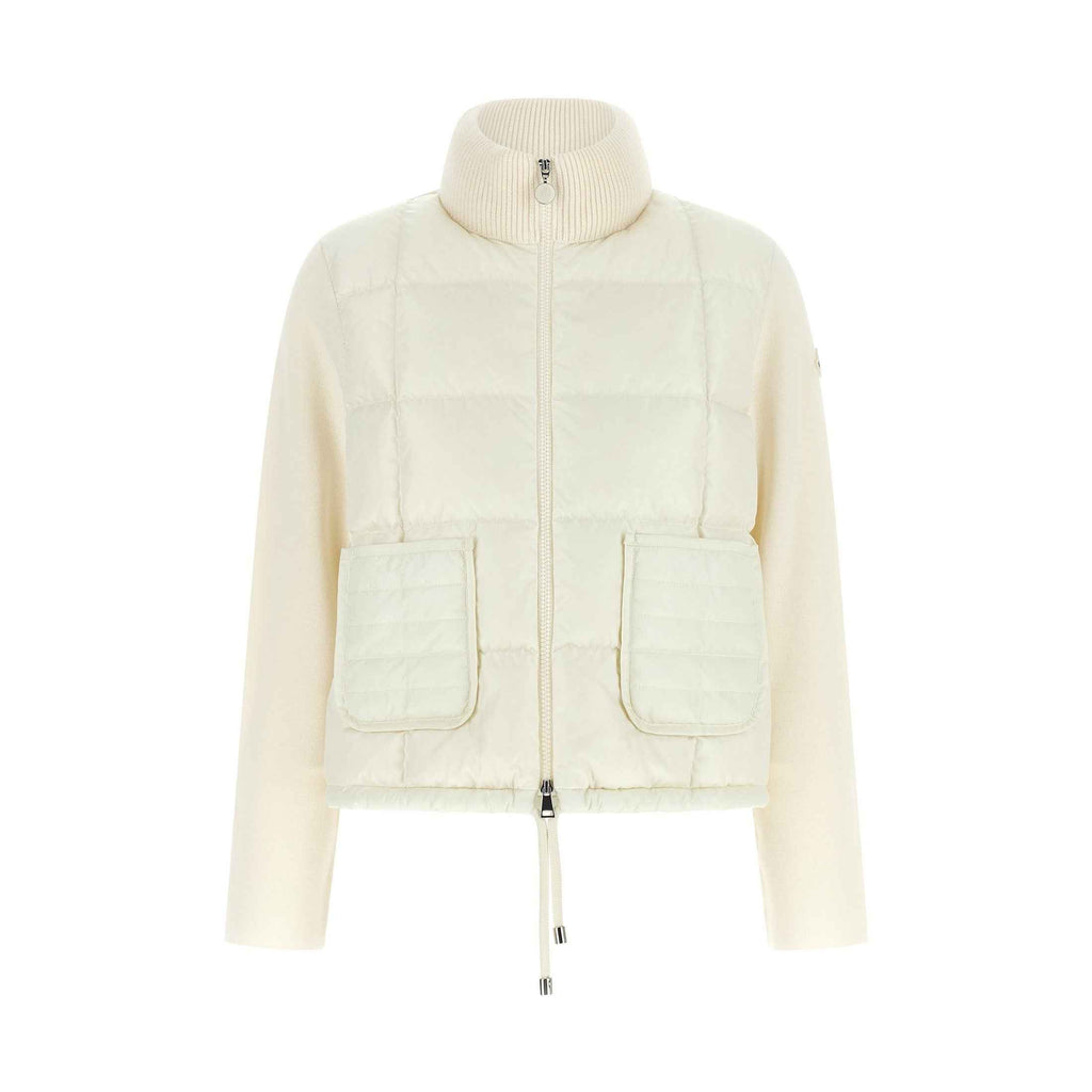 White Virgin Wool Full-Length Jacket