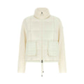 White Virgin Wool Full-Length Jacket