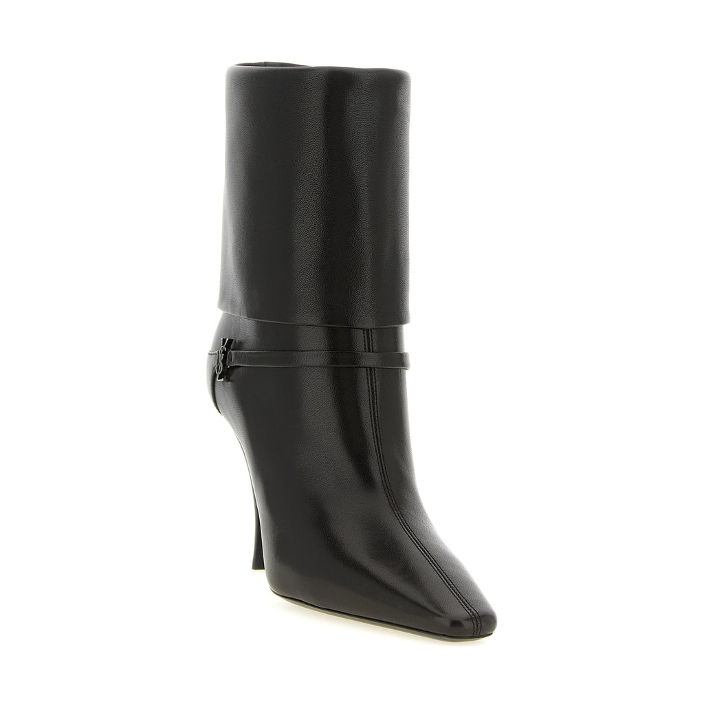 Brown Lamb Leather Ankle Boots