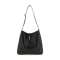 Black Calfskin Shoulder Bag