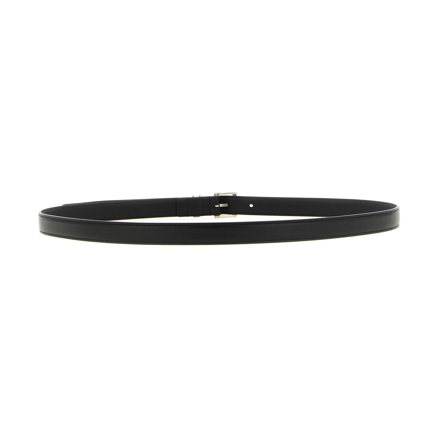 Black Calfskin Regular Belt