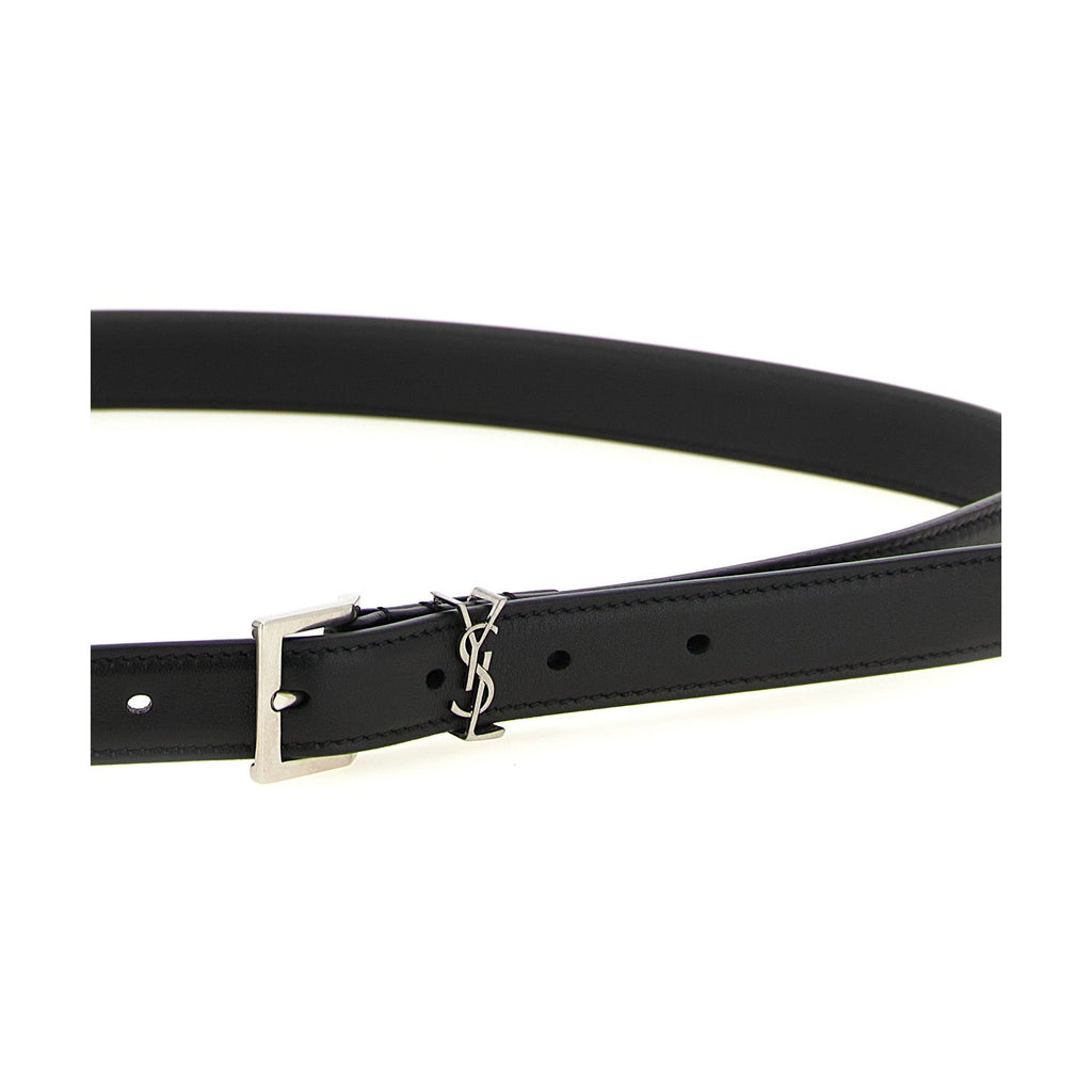 Black Calfskin Regular Belt