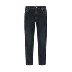 Blue Cotton Skinny Jeans