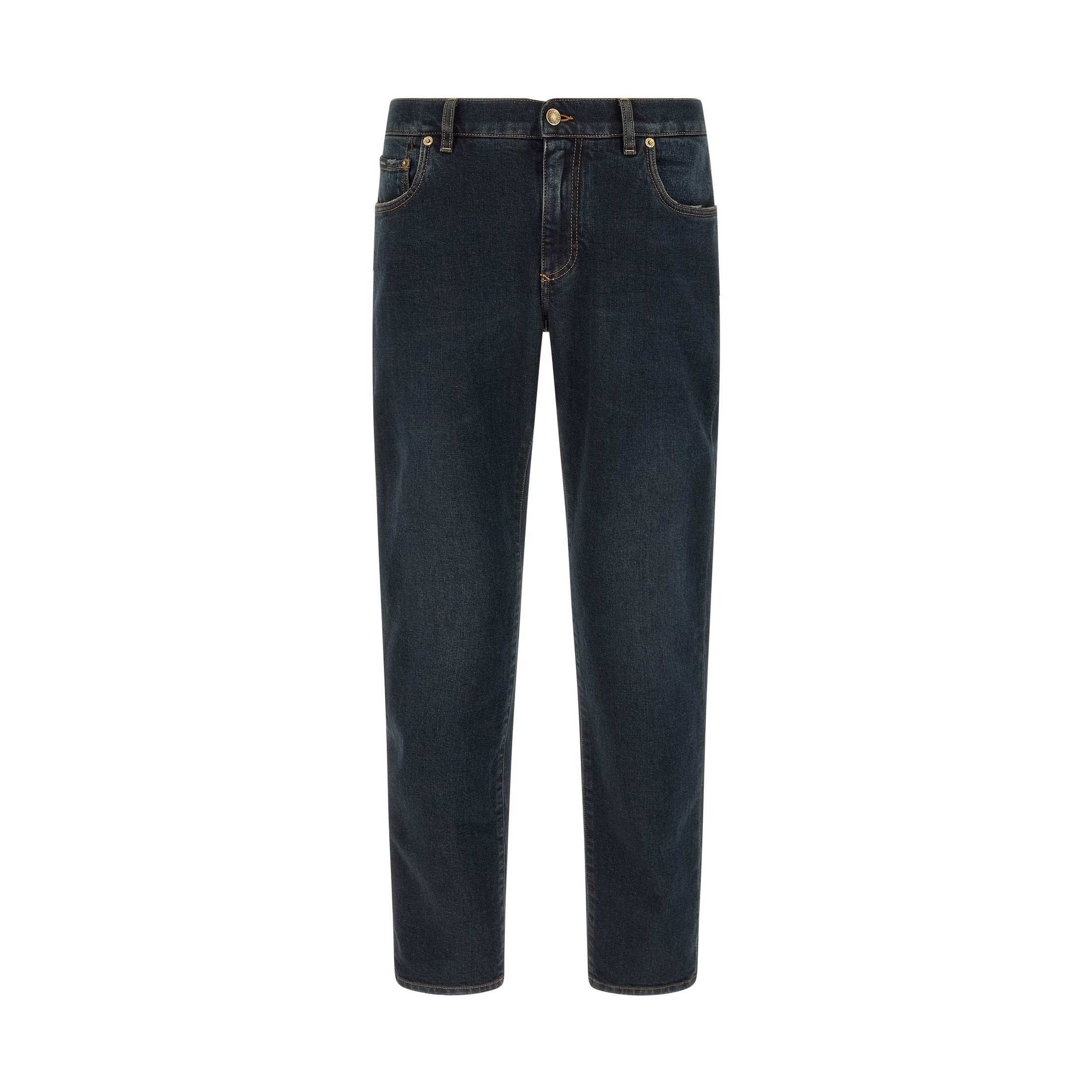 Blue Cotton Skinny Jeans