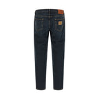 Blue Cotton Skinny Jeans