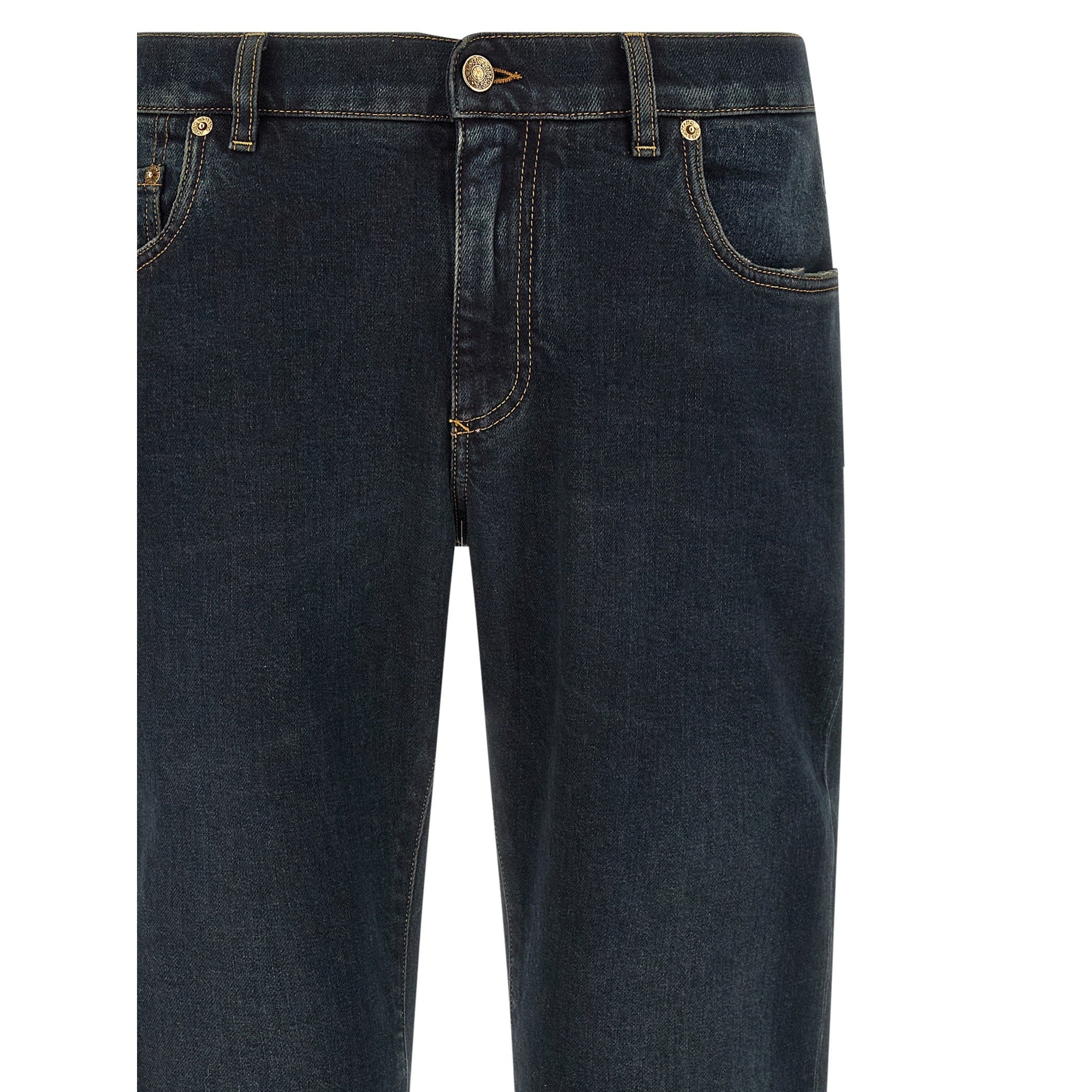 Blue Cotton Skinny Jeans
