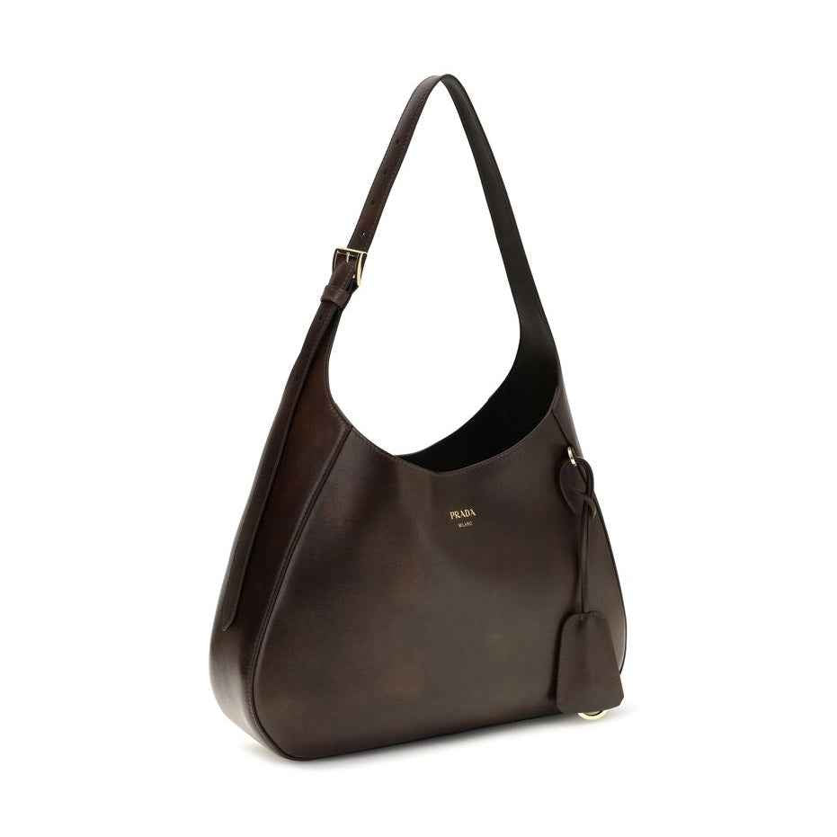 Brown Calf Leather Bos Taurus Shoulder Bag