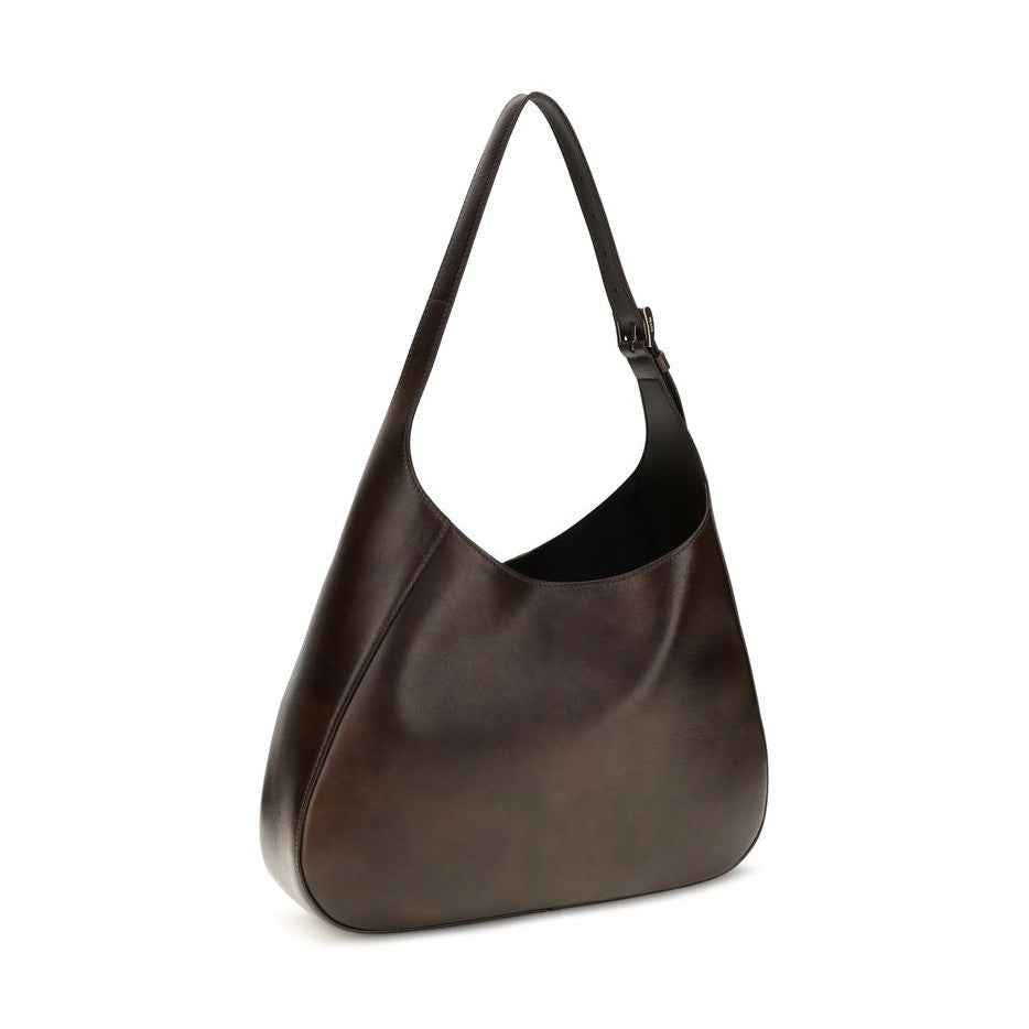 Brown Calf Leather Bos Taurus Shoulder Bag