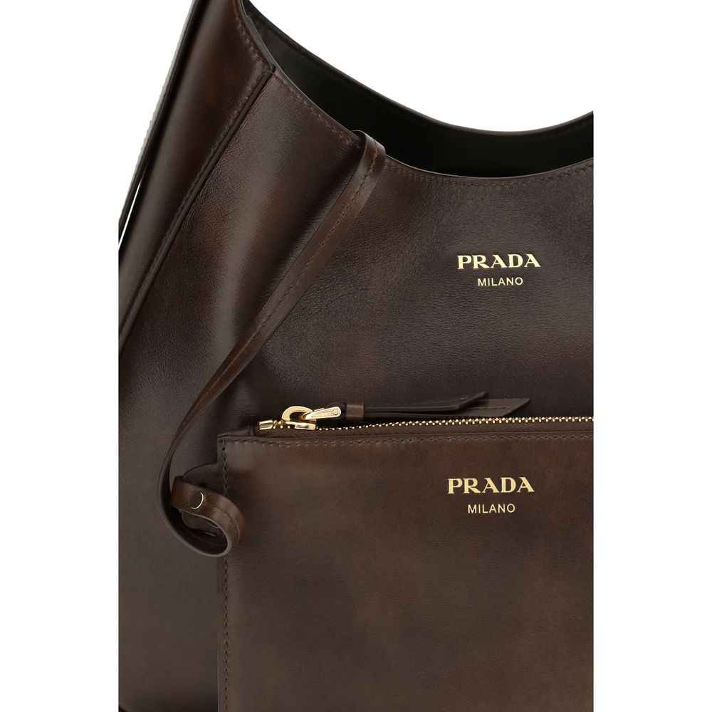 Brown Calf Leather Bos Taurus Shoulder Bag