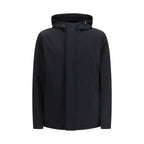 Black Polyester Shell Jacket